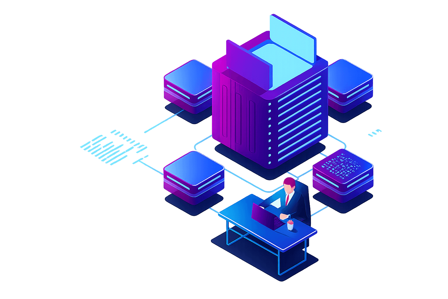 Digital solutions illustration